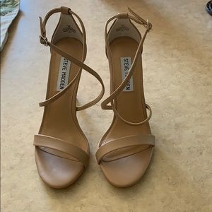 Steve Madden Tan Strappy Heels